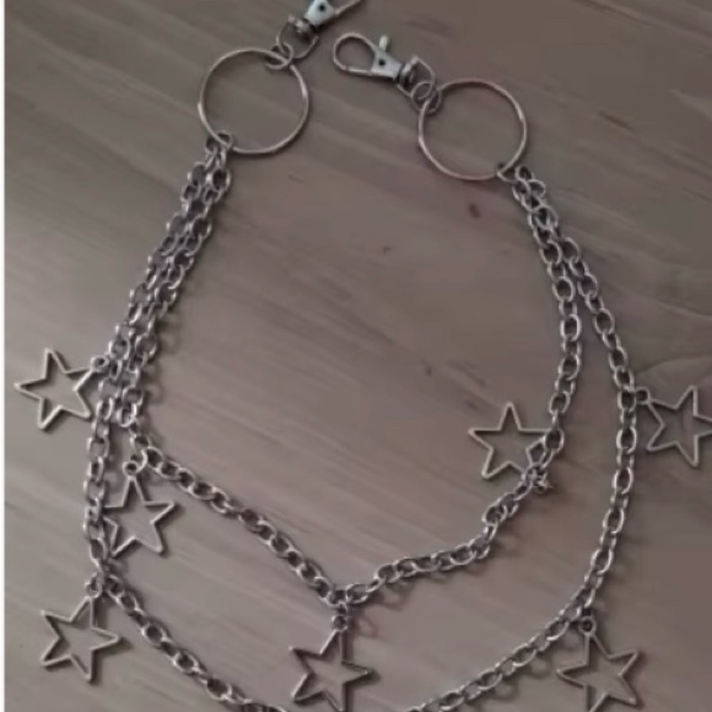 Unisex silver y2k chain - Picture 3 of 3